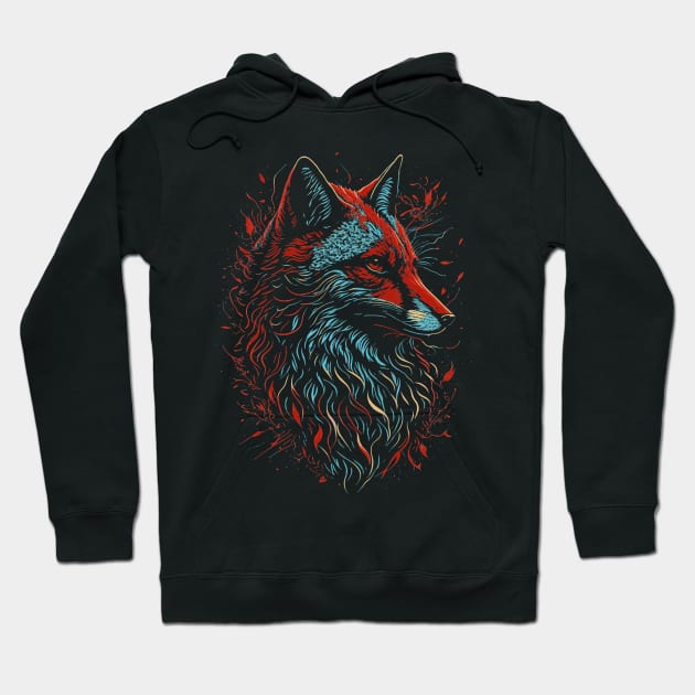 Mythycal Fox Artwork Hoodie by deniadrian